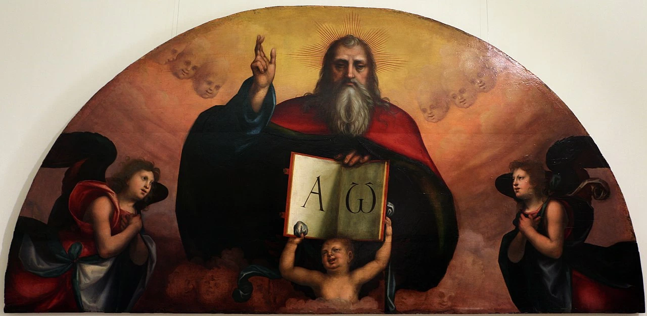 Padre eterno e angeli